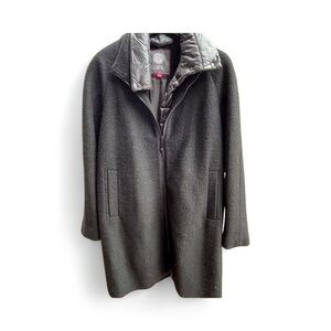 Vince Camuto coat size L Vince Camuto Wool 3/4 Duster w/ Removable Collar